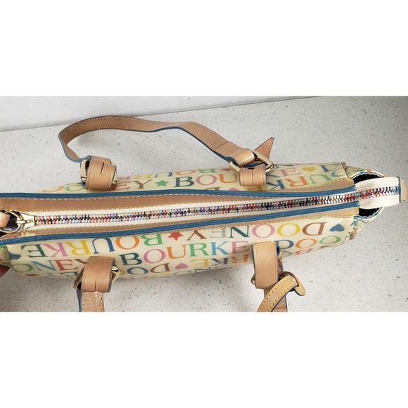 Vintage Barrel Mini Cream Ivery Jelly Dooney & Bourke Signature Hobo Bag - Picture 6 of 11